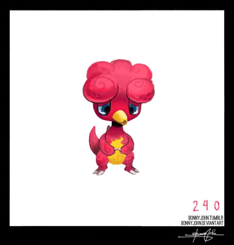 Illustration for article titled Mopey Magby! Â Pokemon One a Day, Series 2!